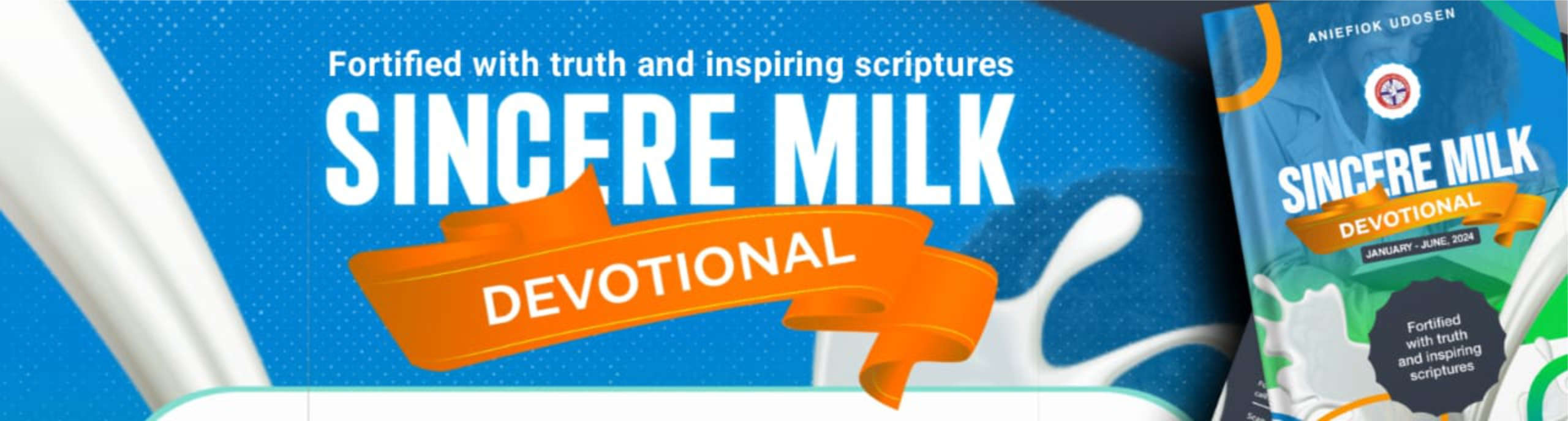 Sincere Milk Devotional Banner