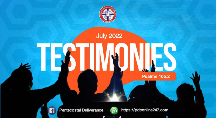 Theme for July 2022: Testimonies